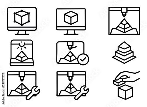 3D Printing Icons