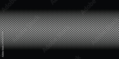 Monochrome Carbon Fiber Pattern with Central Illumination and Vignette.