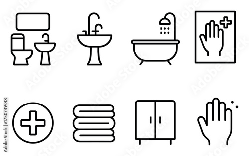 Minimalist Hygiene Icons