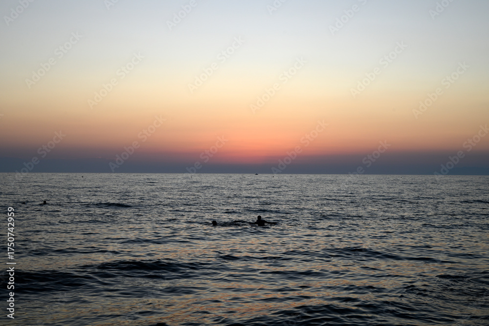 Fototapeta premium Sundown at tuscany beach