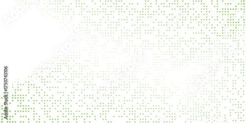 Aesthetic Modern Light Green vector geometrical circle abstract background. Dotted texture template.Elegant Geometric pattern in halftone style with gradient.