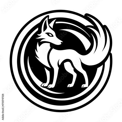 Filled style icon showing a jackal symbol