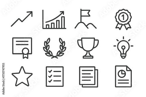 Mentorship Icon Set. Mentorship and support networks. Line outline icon set of Mentorship and support networks