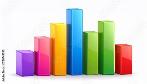Colorful Bar Graph on White Free Download Colorful Bar Graph on White - GFXLoad