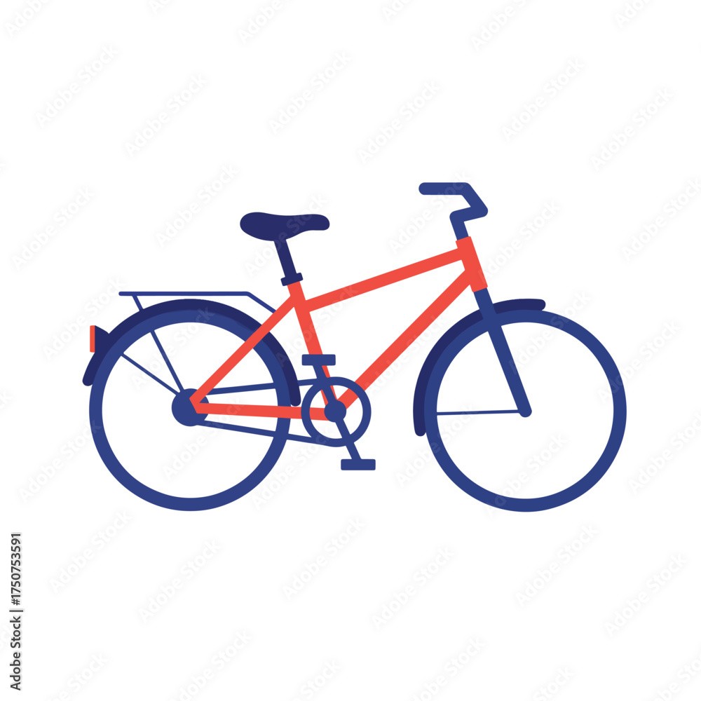 Fototapeta premium Simple Bicycle Icon: A modern, clean illustration of a bicycle.