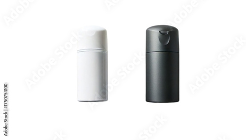 Male and Female Deodorant Bottles Collection, isolated on transparent background