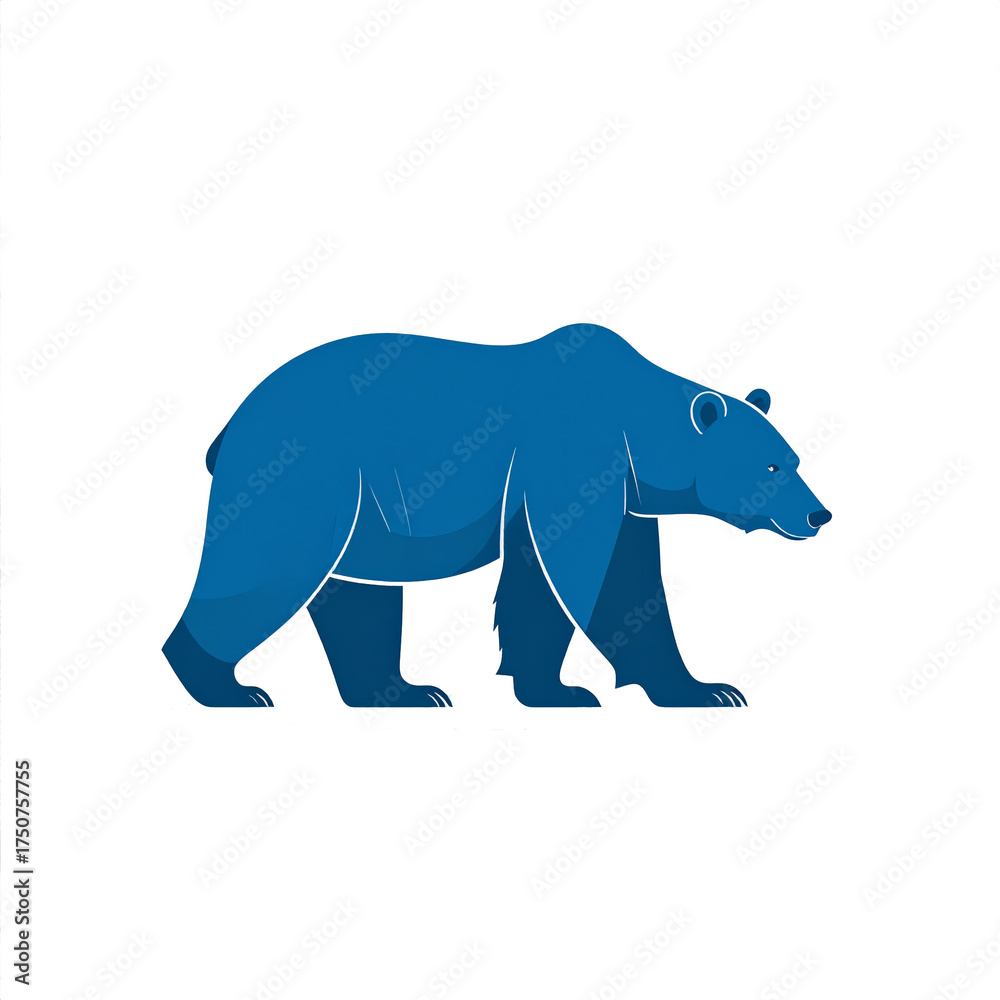 Obraz premium Bear Icon Isolated on White Background