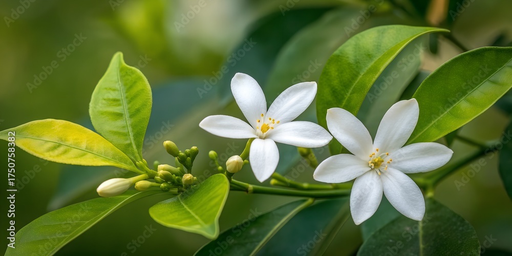 Fototapeta premium white flowers in the garden