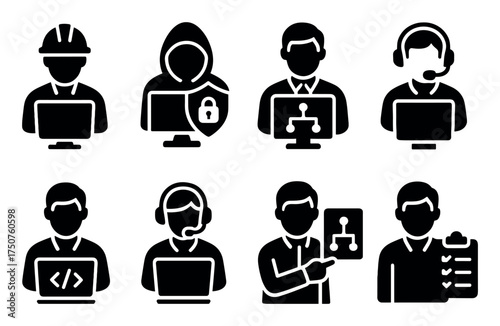 Network Roles Icon Set