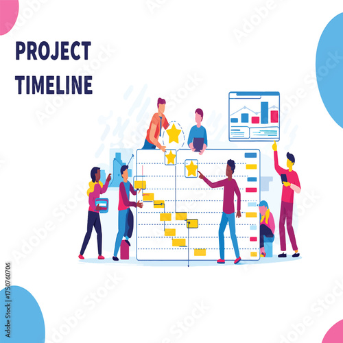 Project Timeline Team Collaboration Visualization