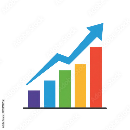 Free Download business graph with arrow - GFXLoad