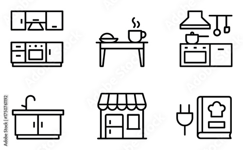 Minimalist Kitchen Icons