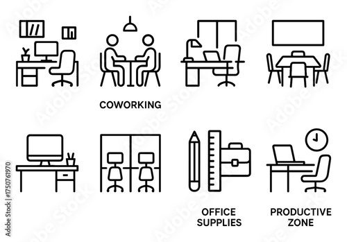 Minimalist Workplace Icons