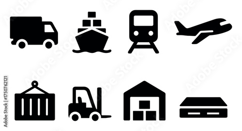 Cargo Transport Icons