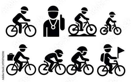 Cycling Icon Set