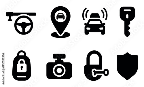 Car Security Icons