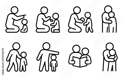 Minimalist Parenting Icons