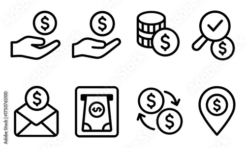 Money Transfer Icons
