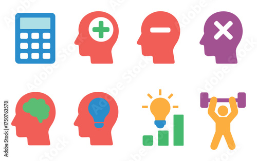Colorful Arithmetic Icons