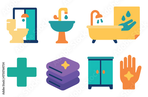 Colorful Hygiene Icons