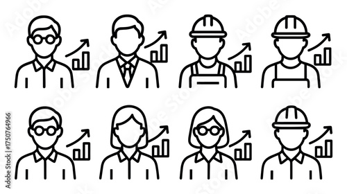 Minimalist Job Icons