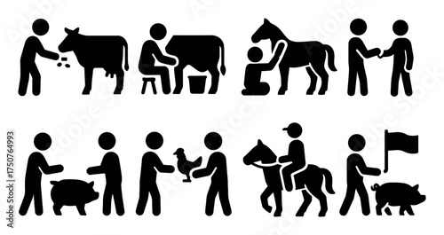 Farm Animal Fair Icons