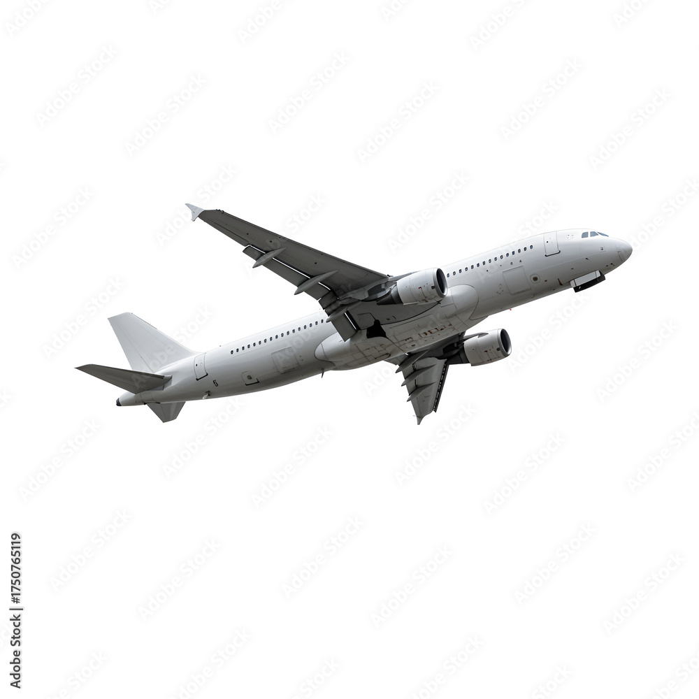 Obraz premium Modern jetliner soaring through clear sky