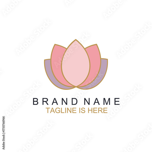 Elegant Lotus Logo For Luxury Brand