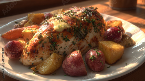 Roasted Turkey with Herb Butter