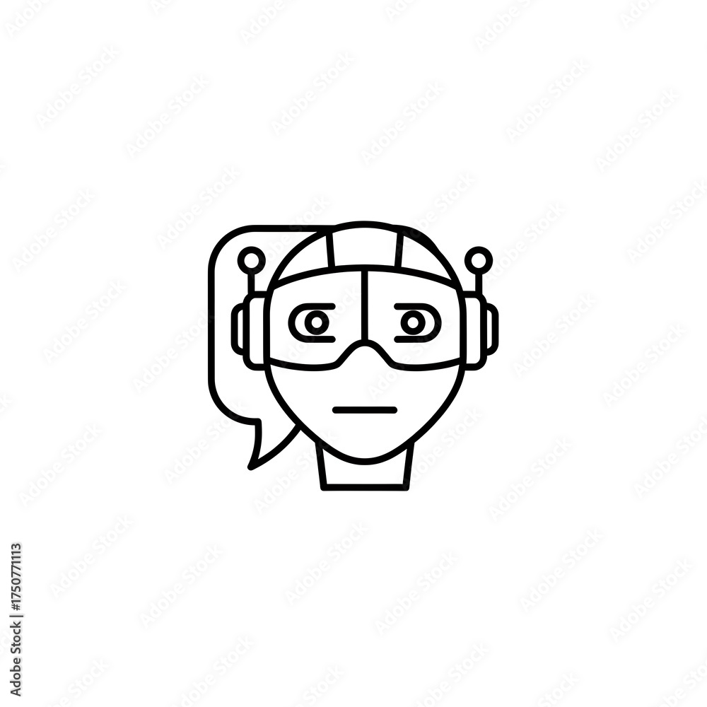 Obraz premium Robot Assistant with Advanced AI Technology and Communication Capabilities.