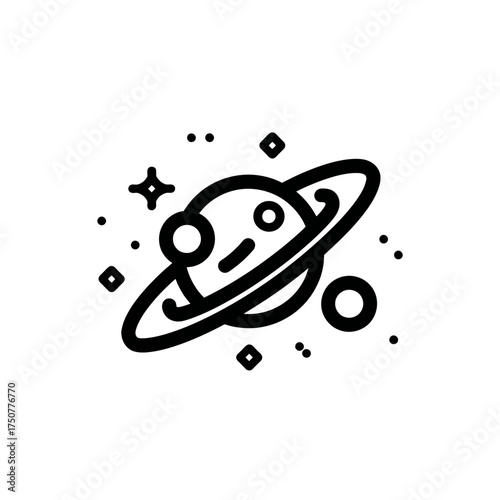 Ringed planet surrounded by stars, perfect for scifi concepts, astronomy studies, spacethemed designs, cosmic illustrations, and celestial backgrounds.