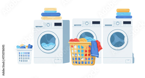 washing machine vector illustration