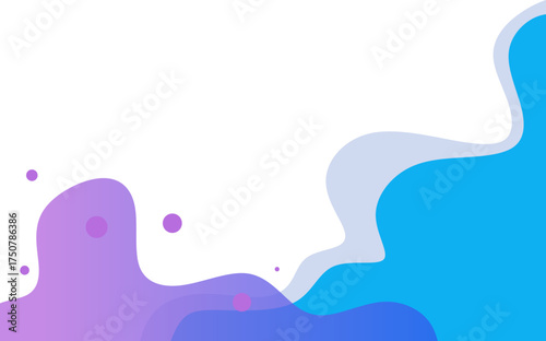 Abstract Gradient Blob Footer