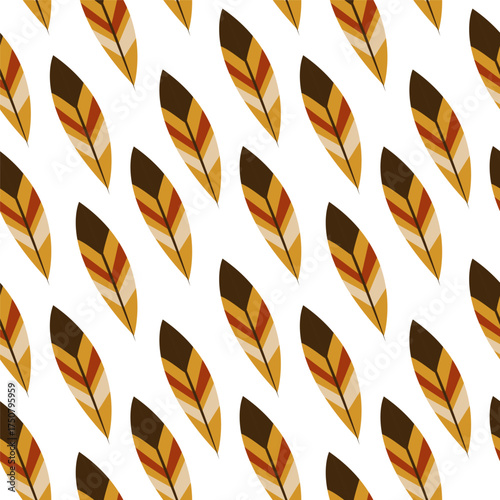 Native american ethnic motif seamless pattern.  Vector background for Native American Heritage Day.