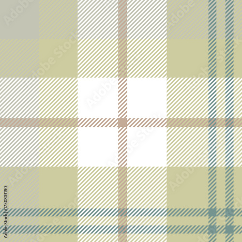 Soft Pastel Beige & Cream Gentle Plaid Seamless Pattern