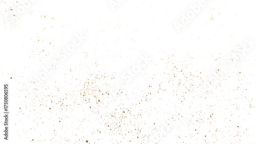 gold sparkles dust particles on transparent background