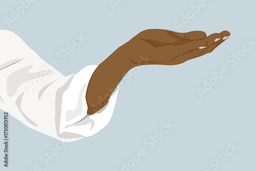 Hand gesture, aesthetic illustration vector