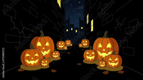 Pumpkin lantern alley