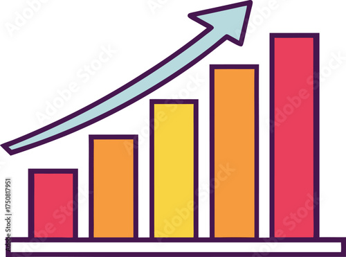 World Statistics Day Illustration. October 20 Global Data Awareness Design. Business Analytics and Statistics Concept Art. Data Visualization and Information Chart Design. Statistical Growth