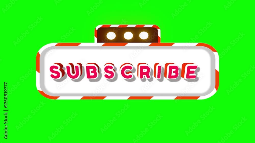 Boost Your Channel with this Animated Subscribe Button! Eye-Catching 3D ...
