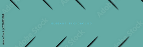 Create a stunning modern presentation using this elegant teal background with dynamic black shadow accents for a professional and sophisticated touch to your visuals
