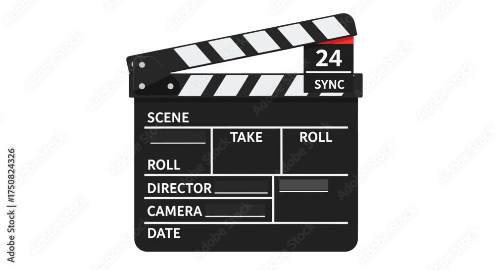 Obraz premium Classic Film Clapperboard for Movie Production.