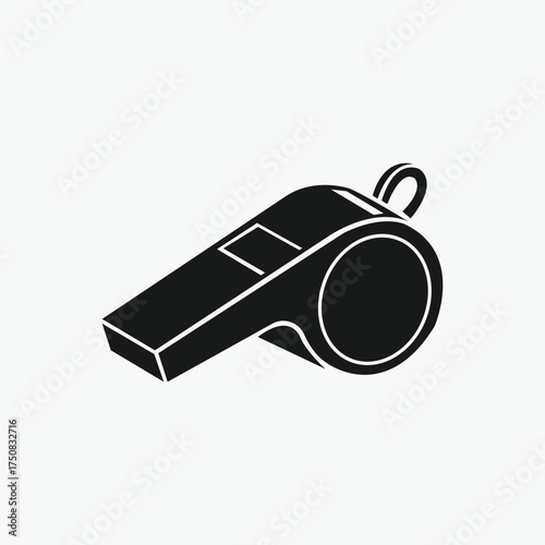 Referee  Whistle, Police Whistle, Whistle icon vector