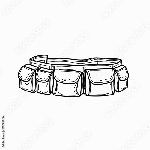 Tool belt with multiple pockets for storage and organization  