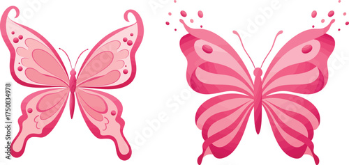Pink ribbon butterfly design symbolizing hope and awareness beautiful and meaningful