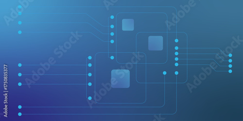 Abstract futuristic circuit board Illustration, Circuit board pattern for technology background. Abstract electric technology circuit lines. Futuristic connection digital technology data background.