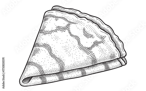 French crepe or flatbread