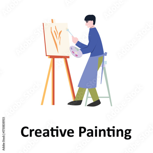 Creative Painting Vector Illustration Which can easily edit or modifyCreative Painting Vector Illustration Which can easily edit or modify