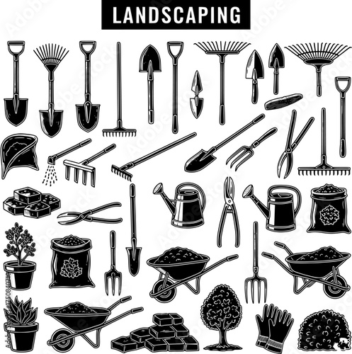 Vintage Landscaping and Gardening Tools, Equipment, Plants, and Supplies Collection