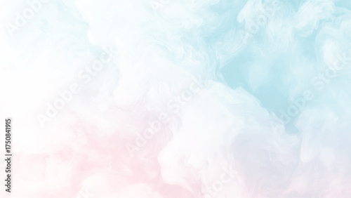 Abstract blue ink washes